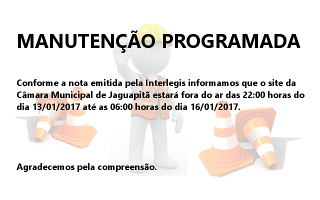 Aviso de Manutenção Programada