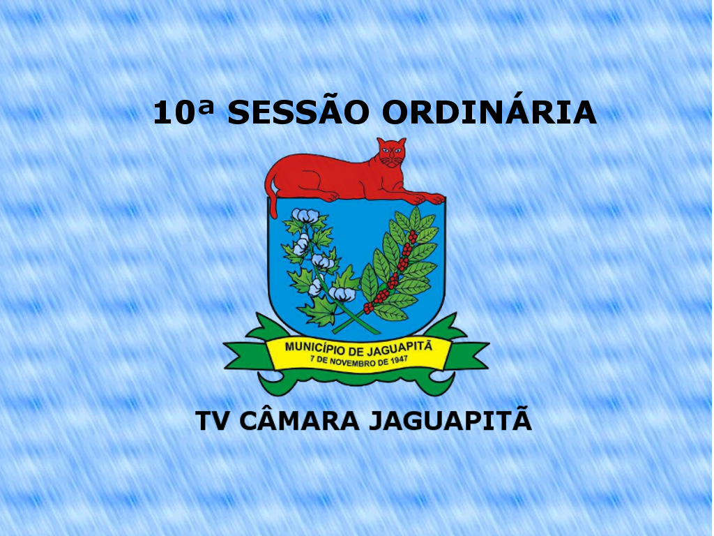 10ª Sessão Ordinária 09/04/2018 - 20:00hs