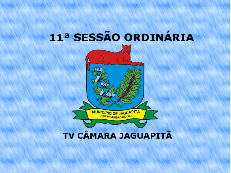 11ª Sessão Ordinária 16/04/2018 - 20:00hs