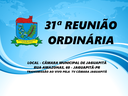 31ª Sessão Ordinária 02/09/2018 - 20:00h