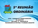 5ª Sessão Ordinária 08/03/2021 - 20:00h